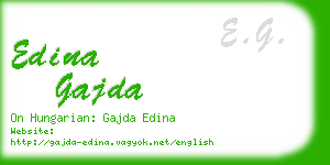 edina gajda business card